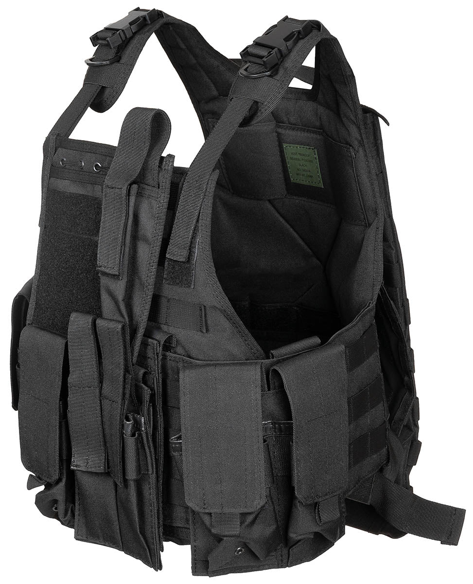 Vestă Tactică "Ranger" Negru MFH - Sistem Hidratare, Multi-Buzunare