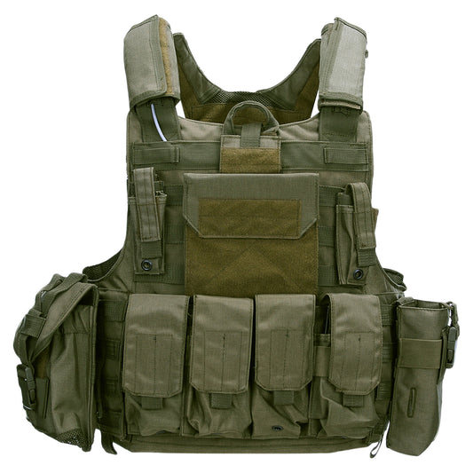 Vestă tactică Raptor Verde - Suport Esențial în Misiuni Critice