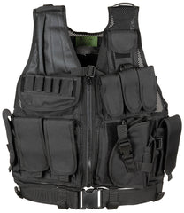Vestă Tactică USMC cu Koppel Negru MFH - Material Mesh, Ajustabilă