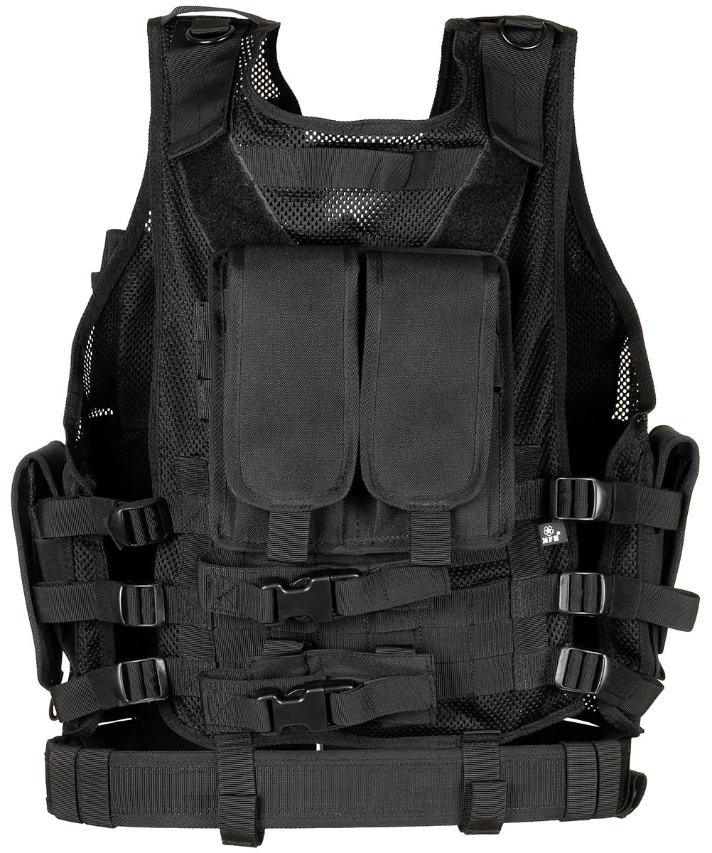 Vestă Tactică USMC cu Koppel Negru MFH - Material Mesh, Ajustabilă