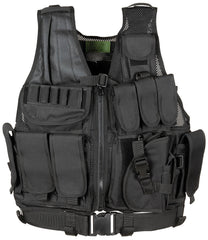 Vestă Tactică USMC cu Koppel Negru MFH - Material Mesh, Ajustabilă