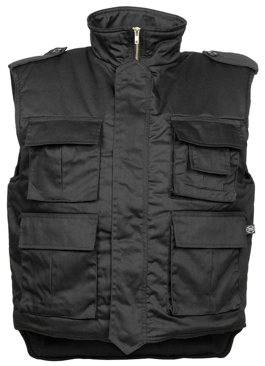Vestă US Steppweste Ranger Negru MFH - Fermoar Ascuns, Buzunare Multiple
