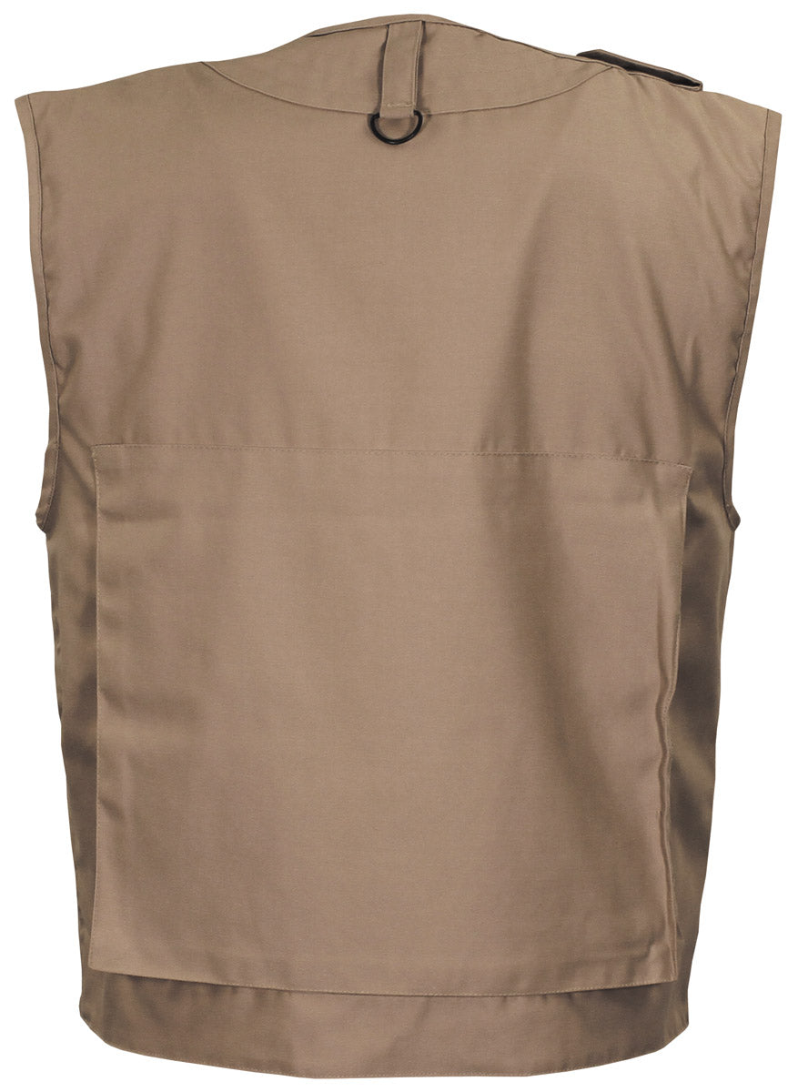 Vestă Utilitară Robusta Khaki FoxOutdoor - Fermoar Ascuns, 8 Buzunare