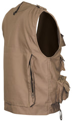 Vestă Utilitară Robusta Khaki FoxOutdoor - Fermoar Ascuns, 8 Buzunare