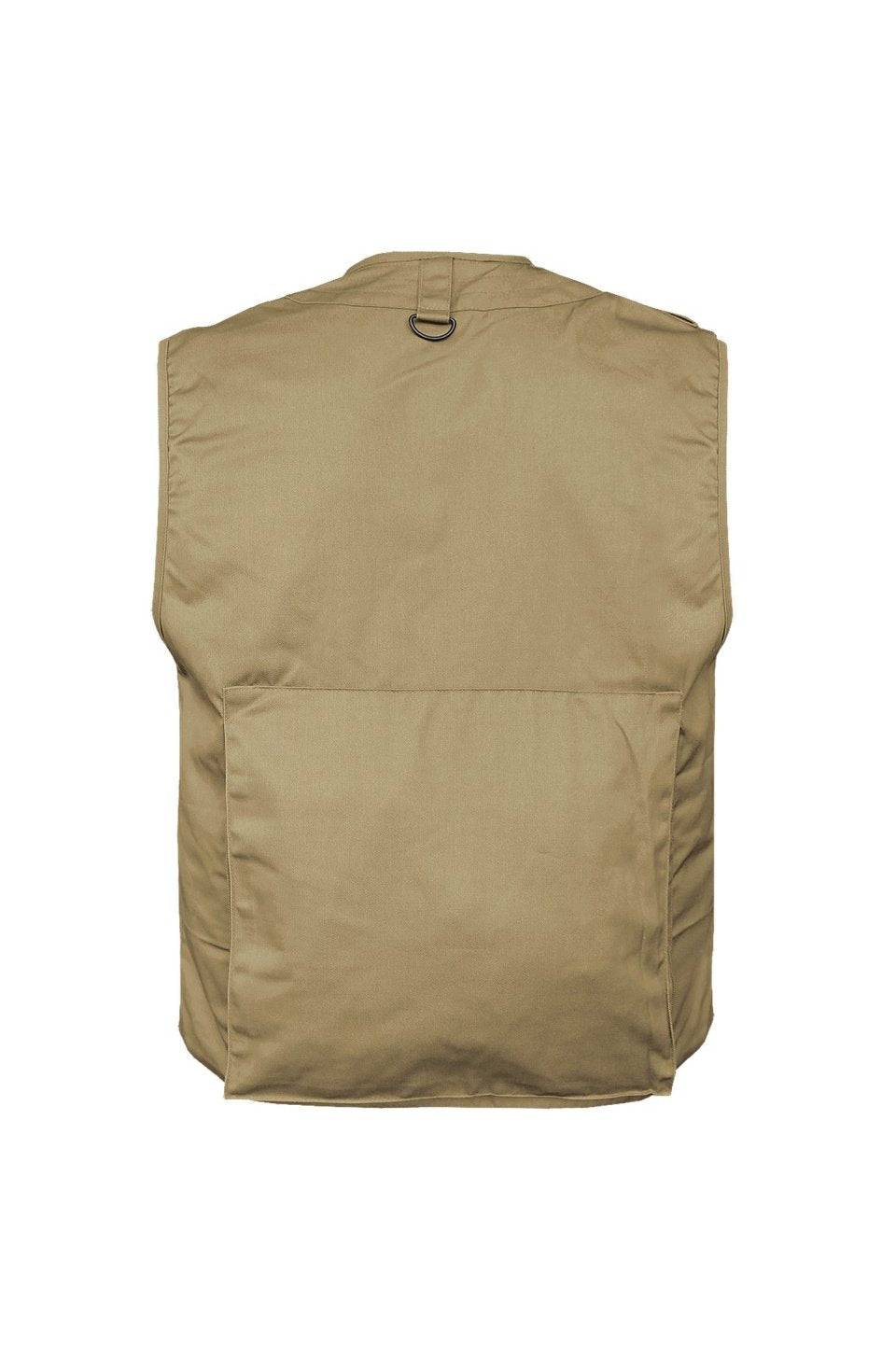 Vestă Vânătoare & Pescuit Khaki – Utilitate și Camuflaj Natural