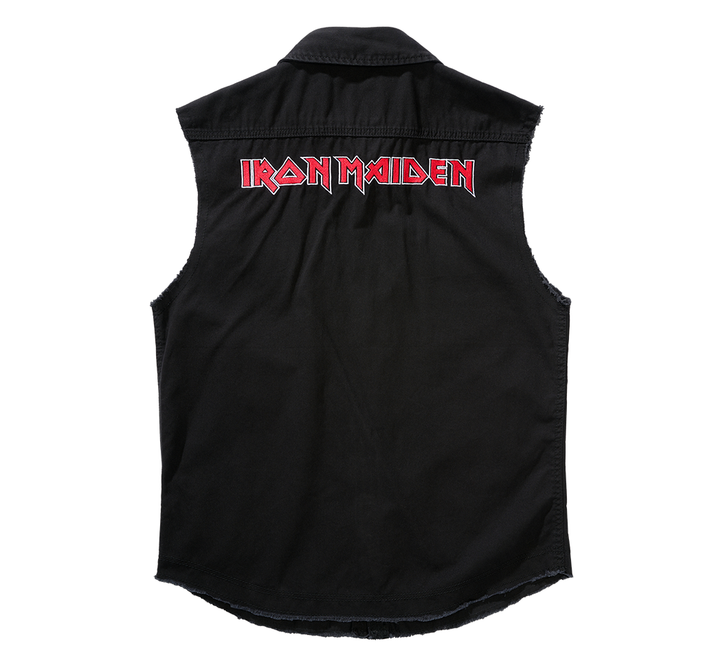 Vesta Vintage Iron Maiden sleeveless NOTB Negru Brandit - Spirit Rock