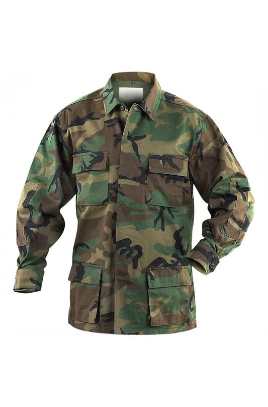Veston BDU Mil-Tec – Poliester-Bumbac, Coate Întărite, Woodland