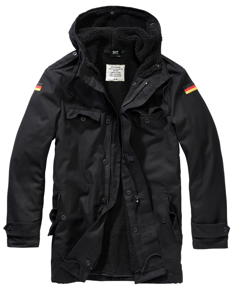 Veston BW Flag Negru Brandit - Caldura si Protectie