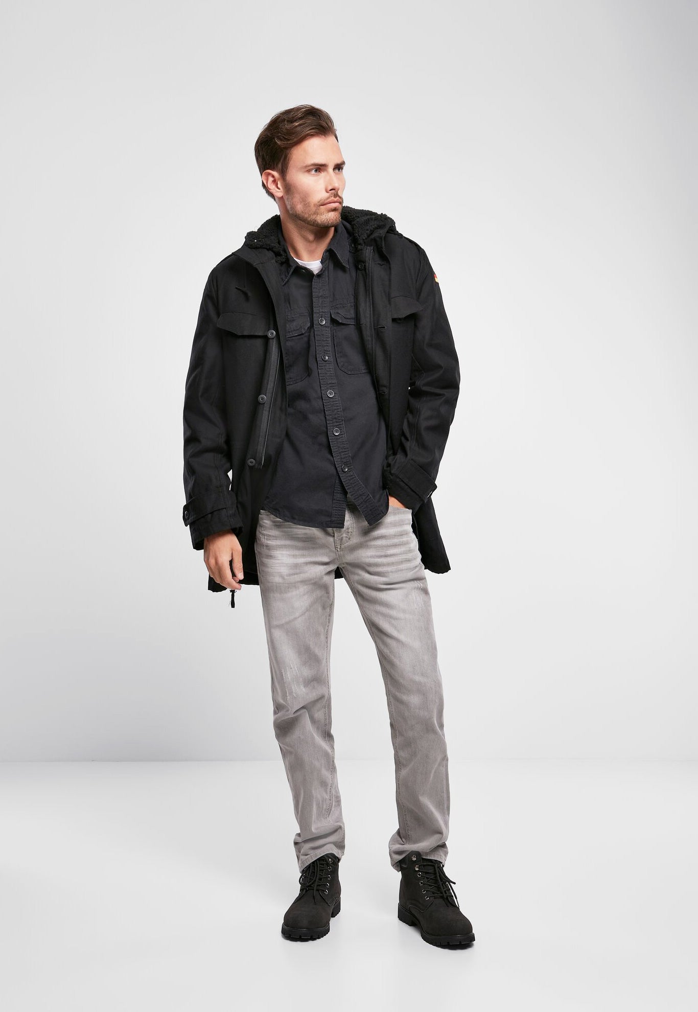 Veston BW Flag Negru Brandit - Caldura si Protectie