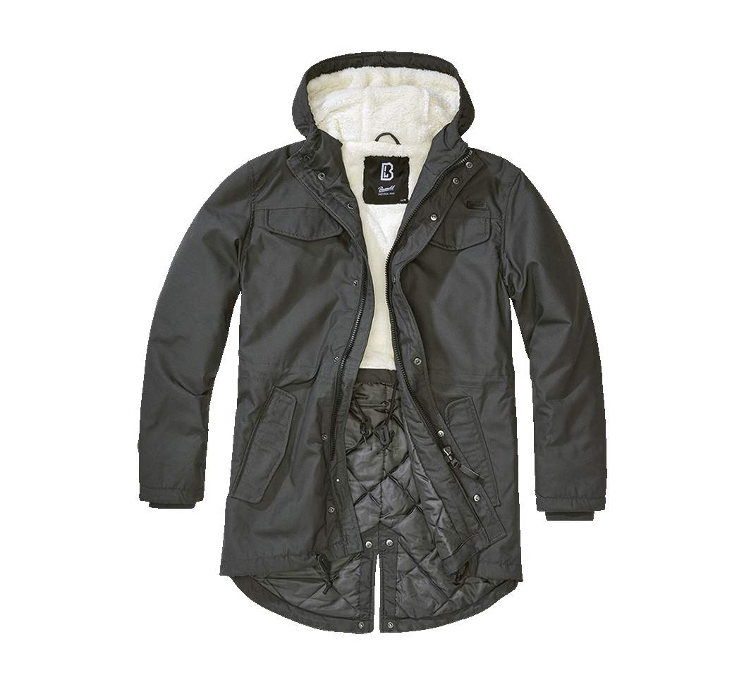 Veston Marsh Lake Teddyparka Anthracite Brandit - Caldura si Stil Urban
