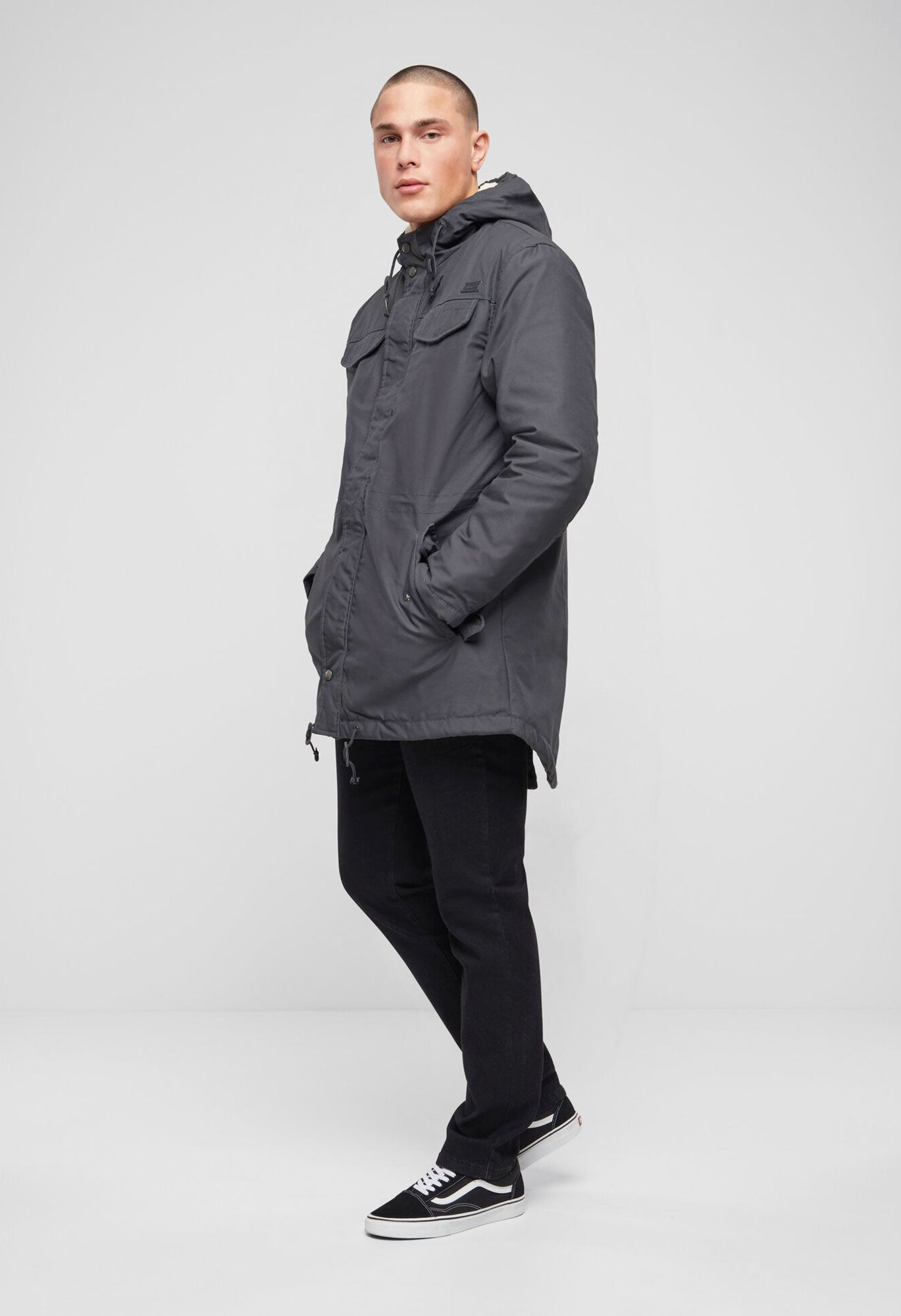Veston Marsh Lake Teddyparka Anthracite Brandit - Caldura si Stil Urban