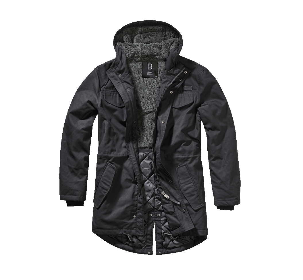 Veston Marsh Lake Teddyparka Negru Brandit - Caldura si Confort Superior