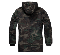 Veston Parka Grid Camo Woodland Brandit - Protectie Termica Avansata