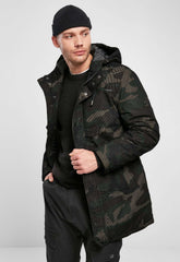 Veston Parka Grid Camo Woodland Brandit - Protectie Termica Avansata