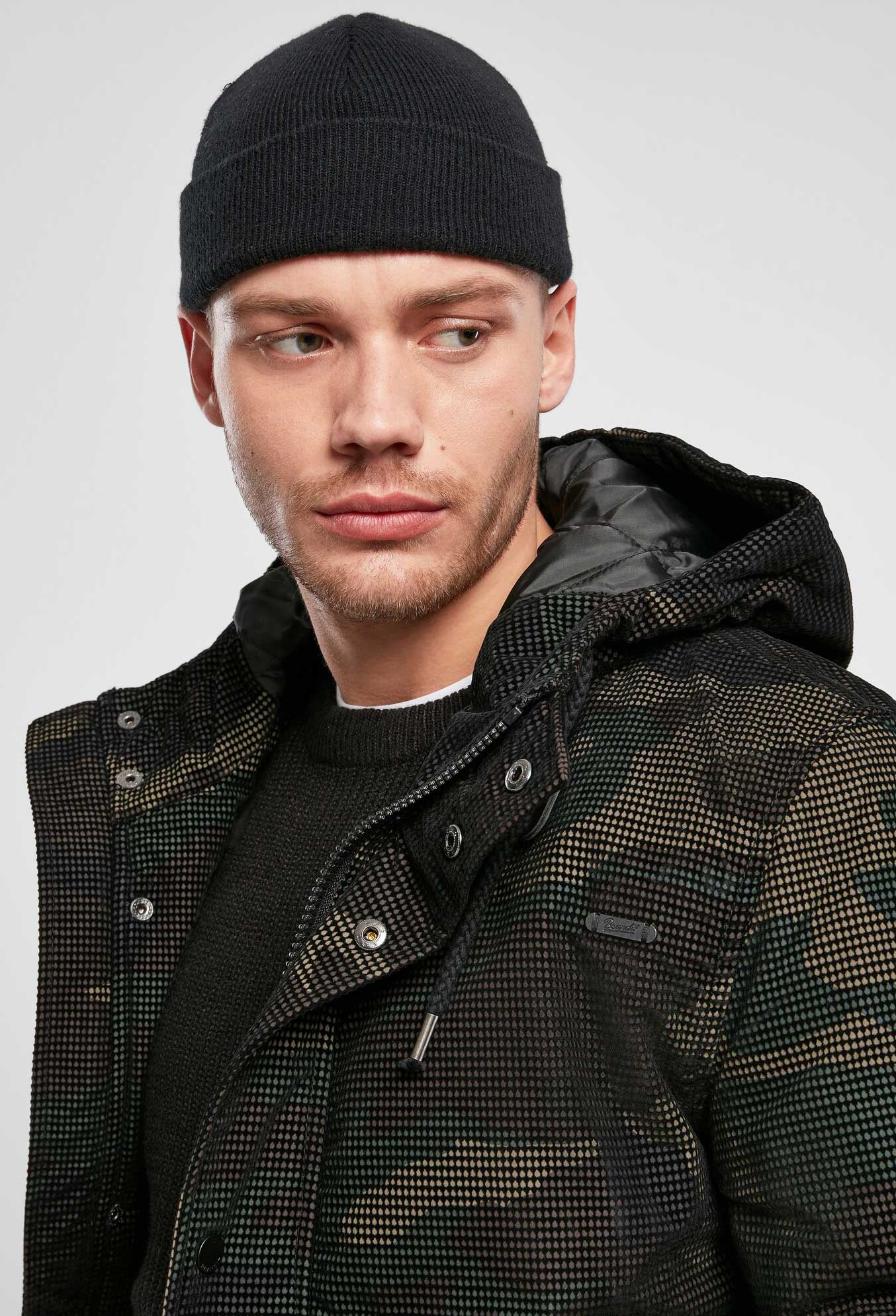 Veston Parka Grid Camo Woodland Brandit - Protectie Termica Avansata