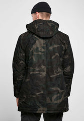 Veston Parka Grid Camo Woodland Brandit - Protectie Termica Avansata