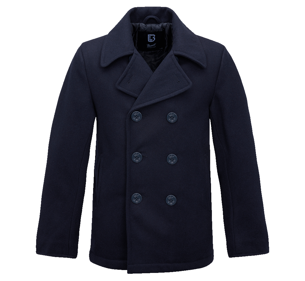 Veston Pea Coat Navy Brandit - Caldura si Stil Clasic