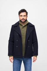 Veston Pea Coat Navy Brandit - Caldura si Stil Clasic