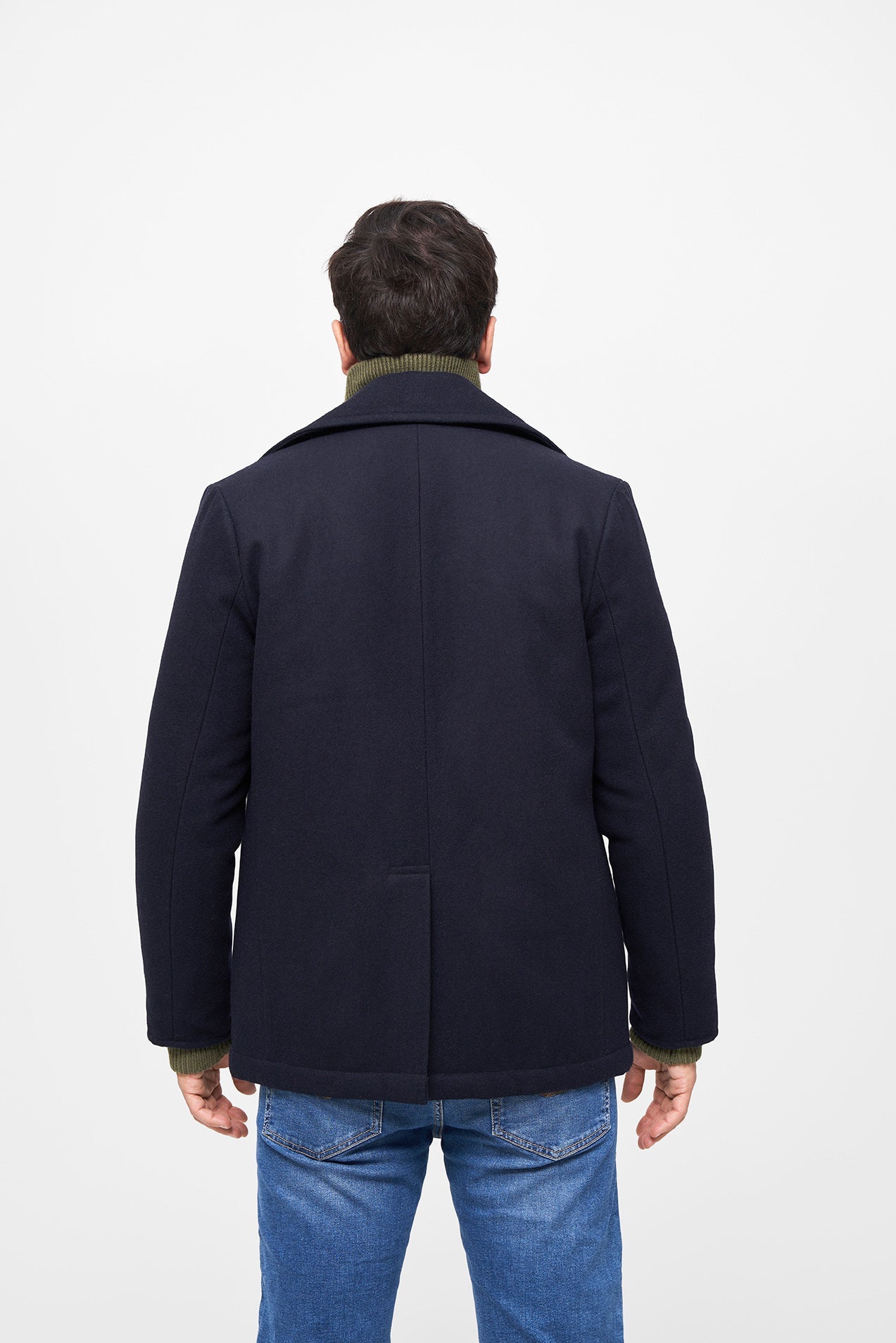 Veston Pea Coat Navy Brandit - Caldura si Stil Clasic