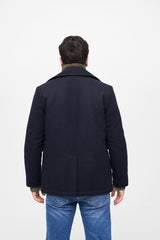 Veston Pea Coat Navy Brandit - Caldura si Stil Clasic