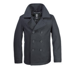 Veston Pea Coat Negru Brandit - Caldura si Stil Clasic
