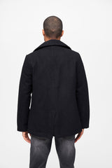Veston Pea Coat Negru Brandit - Caldura si Stil Clasic