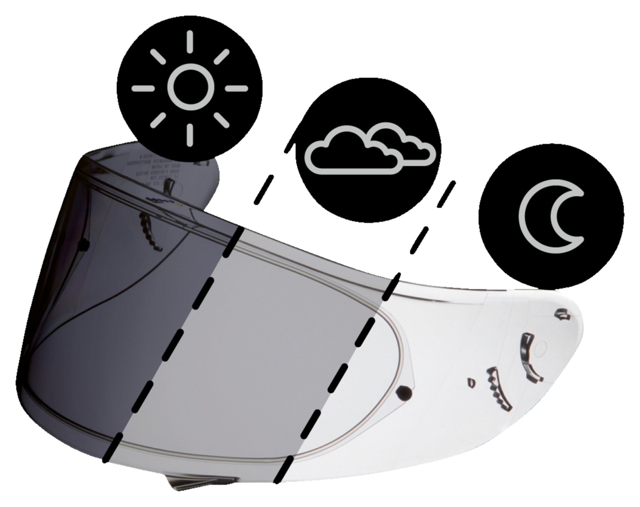 Vizier Fotochromic NXR/X-Spirit III Shoei - Anti-ceață, Protecție UV