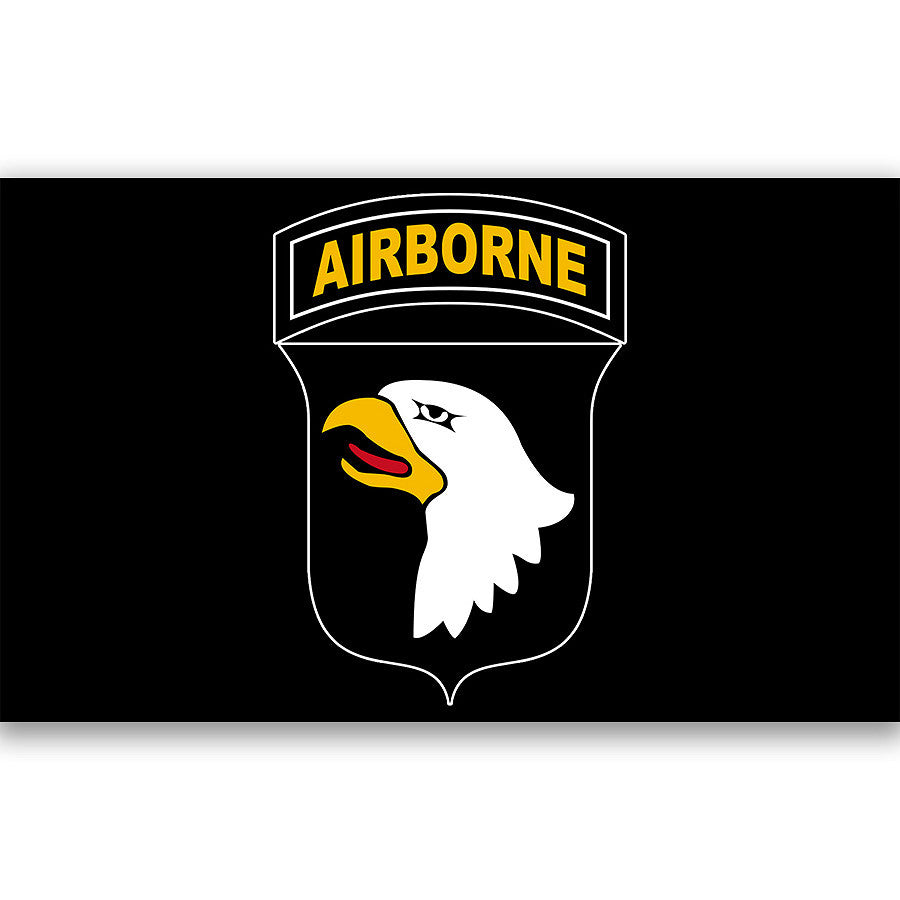 Vlag Airborne 101e Div. Zwart - Onorează Legenda, Spirit de Elită