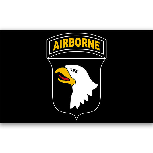 Vlag Airborne 101e Div. Zwart - Onorează Legenda, Spirit de Elită