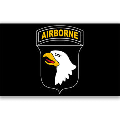 Vlag Airborne 101e Div. Zwart - Onorează Legenda, Spirit de Elită