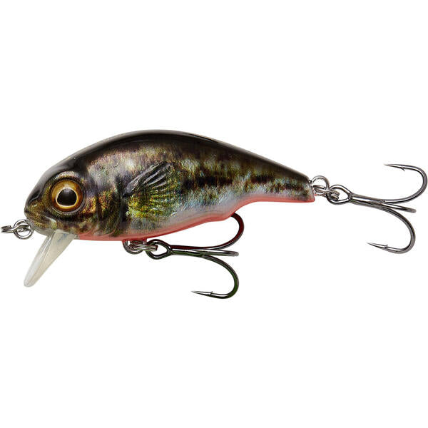 Vobler 3D Goby Crank SR Savage Gear - Vibrație Unică, UV Roșu