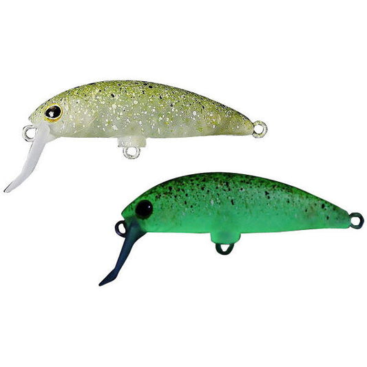 Vobler Buriburi Minnow Jackall - 4cm, Minnow Plutitor, Efect Glow