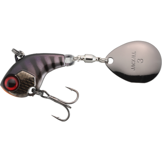 Vobler Deracoup 3/8oz JACKALL - Jig Spinner Hibrid, Muddy Black - 1