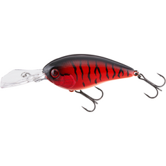Vobler Digle4+ 7cm Jackall - Predator, Red Tiger, Scufundare Rapidă - 1