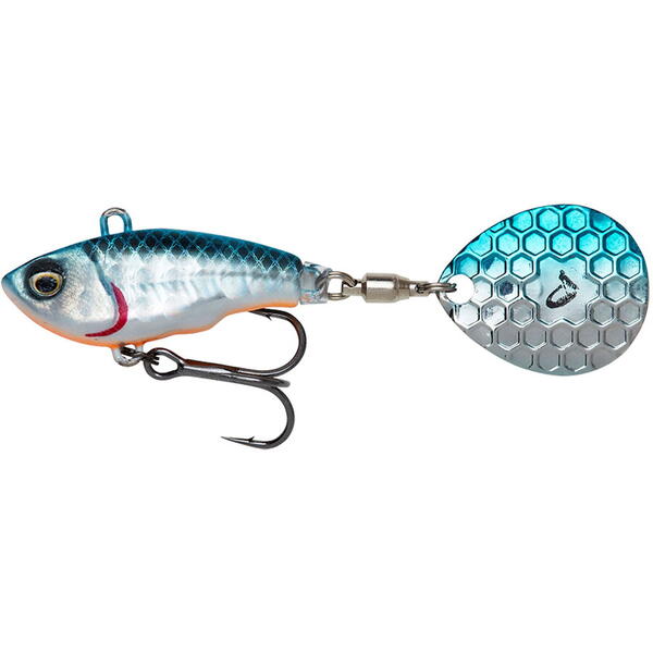 Vobler Fat Tail 6.5cm Sinking Savage Gear - Blue Silver, Atractiv, Rezistent