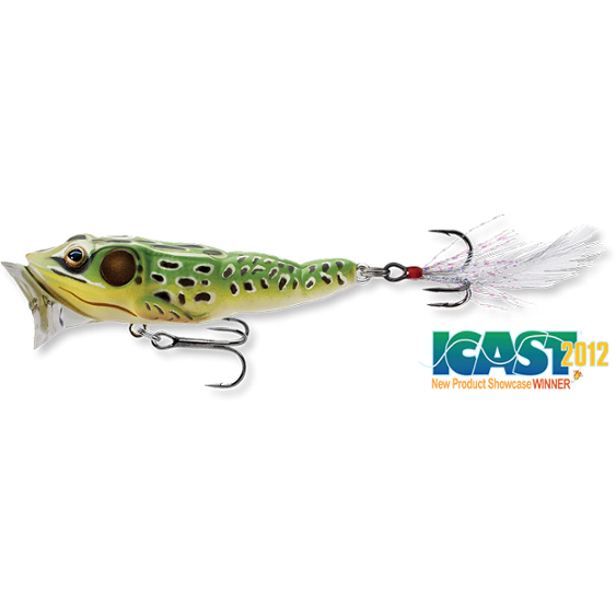 Vobler Frog Popper 6.5cm Live Target - Atractiv, Plutitor, Frog-Style