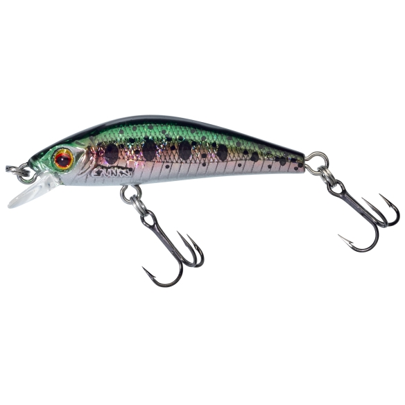Vobler Gunki Gamera 39 HW SENSAS - Păstrăv Curcubeu, Acțiune Realistă