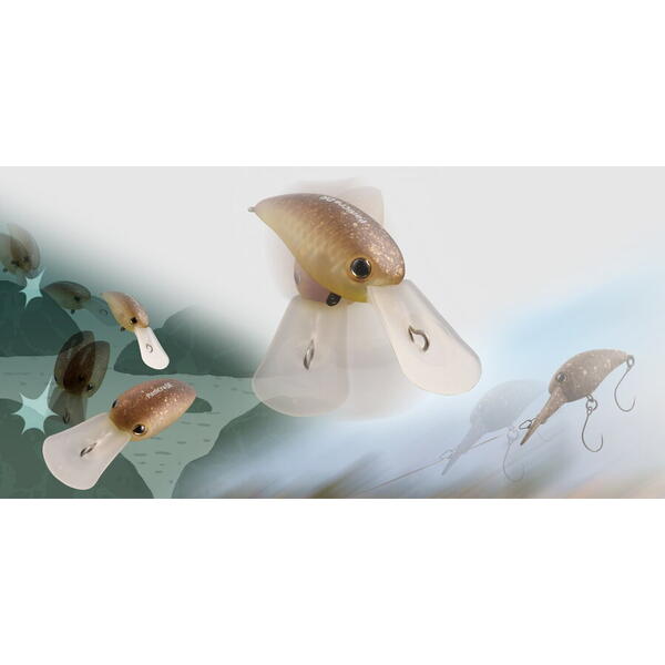 Vobler PANICRA DR Jackall - Muscle Red Glow, Submersibil, 3.2cm - 5