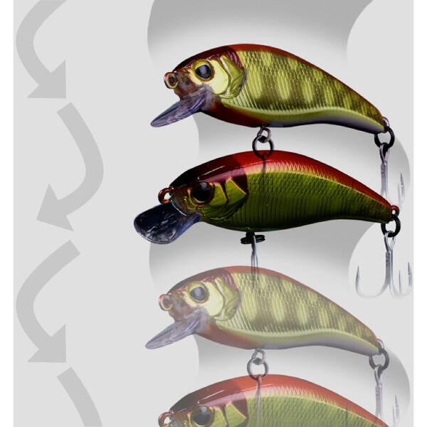 Vobler Tricoroll Mai 55S JACKALL - Sinking, 5.5cm, Pescuit Ultra Light - 2