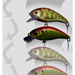 Vobler Tricoroll Mai 55S JACKALL - Sinking, 5.5cm, Pescuit Ultra Light - 2