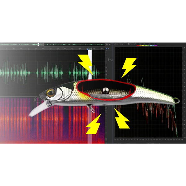 Vobler Tricoroll Ryushin Knocker 63HW Jackall - Acțiune Rapidă, Gold Ayu - 6