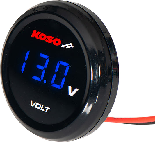 Voltmetru Digital Koso Coin-Voltmeter - Afișaj LED Albastru