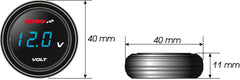 Voltmetru Digital Koso Coin-Voltmeter - Afișaj LED Albastru