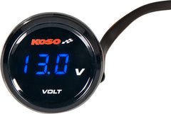 Voltmetru Digital Koso Coin-Voltmeter - Afișaj LED Albastru