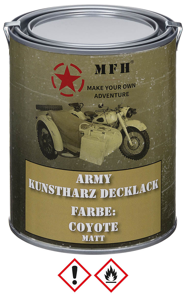 Vopsea Army Lack Coyote MFH - Uscare Rapidă, Rezistență UV