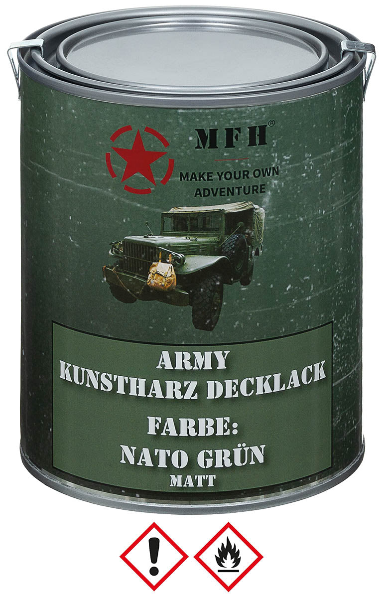 Vopsea Army Lack Verde OD MFH - Uscare Rapidă, Durabilă