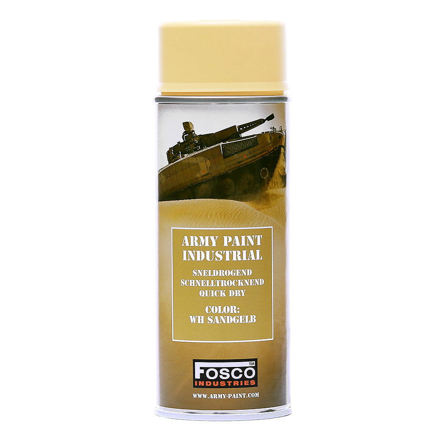 Vopsea Camuflaj Spray Fosco Industries® Sandgelb - Rezistență Superioră