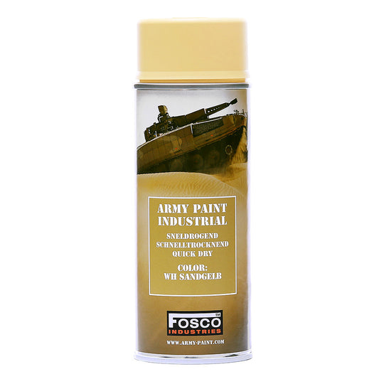 Vopsea Camuflaj Spray Fosco Industries® Sandgelb - Rezistență Superioră