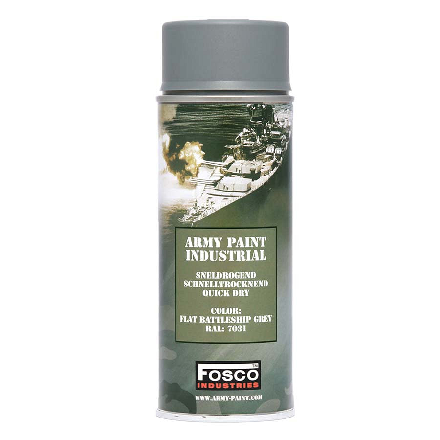 Vopsea Militară Spray Battle Ship Grey Fosco Industries - Acoperire Ultra-Rezistentă