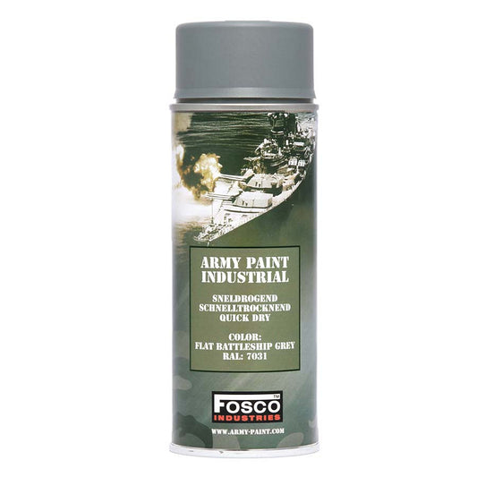 Vopsea Militară Spray Battle Ship Grey Fosco Industries - Acoperire Ultra-Rezistentă